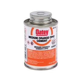 Oatey 31128 Solvent Cement, Orange, 4 oz Can