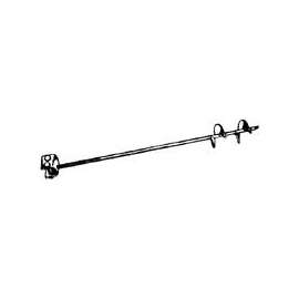 Tie Down MI2H64 Series 59250 Double Head, Double Helix Earth Anchor, 276 to 350 lb Weight Capacity, Iron, Painted
