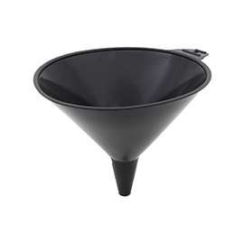 FloTool 05064 Large Funnel, 2 qt Capacity, HDPE, Black