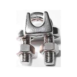 BARON 260-7/8 Wire Rope Clip, 7/8 in Opening, Malleable Iron, Galvanized