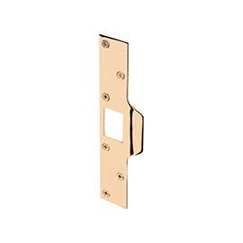 Defender Security U 9426 Deadlatch Strike, 7-7/8 in L, 1-1/4 in W, Steel, Brass