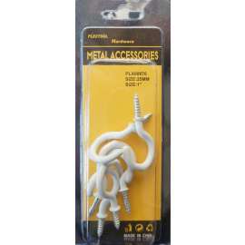 Plextool Plastic Hook Screw 1", 6pcs - 24 per Box (PLX00676)
