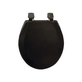Bemis H500AR047 Toilet Seat, Round, Wood, Black
