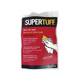 Trimaco 10811 T-Shirt Knit Painters Rag, 1/2 lb, Knit T-shirt, White