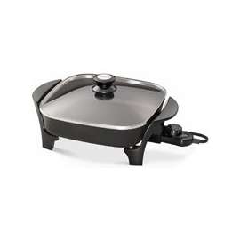 Presto 06626 Electric Skillet with Cover, 120 V, 1 W