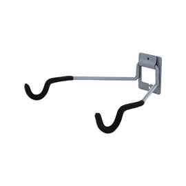 Crawford FSR13 Flip Up Storage Rack Bike Hanger, 50 lb Storage, Plastic, Black