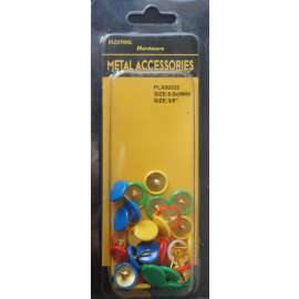 Plextool Push Pins Flat Metal Head 3/8", 32pcs/PK, 24 PK/Box, Total 768pcs (PLX00532)