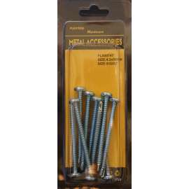 Plextool Self Drilling Round Head Phillips Screws, 5/32 x 2", 9pcs/PK, 24 PK/Box, Total 216pcs (PLX00747)