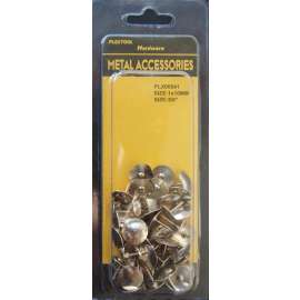 Plextool Push Pins Silver Metal Head 3/8", 60pcs/PK, 24 PK/Box, Total 1440pcs (PLX00541)