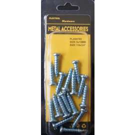 Plextool Pan Head - Combination Screws, 1/4x3/4", 16pcs/PK, 24 PK/Box, Total 384pcs (PLX00795)