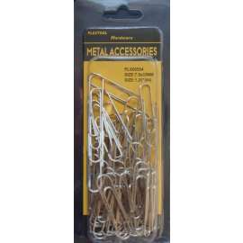 Plextool Metal Silver Smooth Paper Clips, No. 4, 2", 1440 Large Paperclips (24 Boxes of 60 Each) Bulk Paperclips for Office School & Personal Use