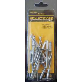 Plextool Rivets, 3/16x1/2", 19pcs/PK, 24 PK/BOX, Total 456pcs (PLX00722)