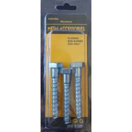 Plextool Bolts Hexagon 3/8x2", 3pcs - 24 in box72pcs (PLX00652)