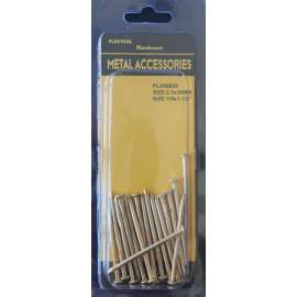 Plextool Round Head Nails 1/8x1-1/2", 17pcs/PK, 24 PK/BOX, Total 408pcs (PLX00655)