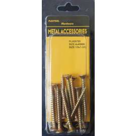 Plextool Wood Golden Tone Phillips, 1/8x1-5/8", 15pcs/PK, 24 PK/BOX, Total 360pcs (PLX00769)