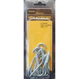 Plextool Metal Hook Screw 1.75", 10pcs - 24 per Box (PLX00692)