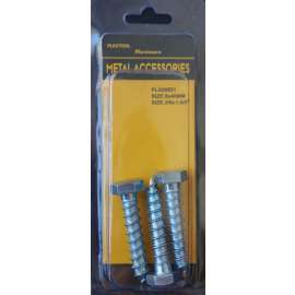 Plextool Bolts Hexagon 3/8x1-5/8", 3pcs - 24 in box72pcs (PLX00651)