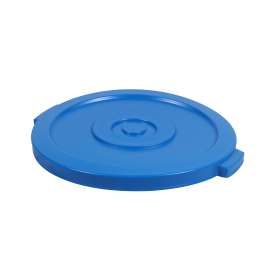 PLASTIC PRINCE Round Trash Can Lid, Compatible with 20 Gallon Wastebasket Garbage Can, Blue Plastic