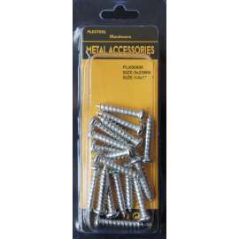 Plextool Pan Head - Phillips Screws, 1/4x1", 17pcs/PK, 24 PK/Box, Total 408pcs (PLX00808)