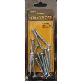 Plextool Self Drilling Round Head Phillips Screws, 5/32 x 1-1/4", 12pcs/PK, 24 PK/Box, Total 288pcs (PLX00745)