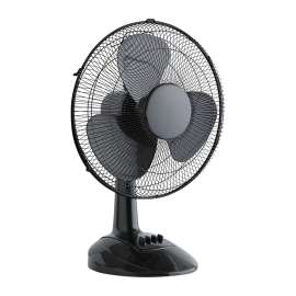 Plexon 16" Oscillating table Fan, Adjustable Tilt, 90 Degree Oscillating Head, 3 Fan Speeds, for Bedroom and Office, Black