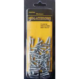 Plextool Pan Head - Combination Screws, 1/8x1/2", 54pcs - 24 per Box (PLX00786)