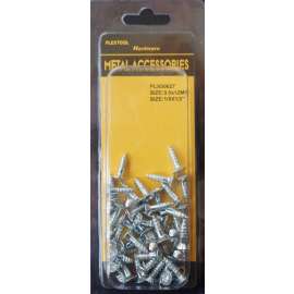 Plextool Flat Head Countersunk Wood Screws 1/8" x 1/2", 48pcs/PK, 24 PK/Box, Total 1152pcs (PLX00627)