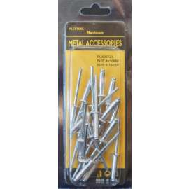 Plextool Rivets, 3/16x5/8", 18pcs/PK, 24 PK/BOX, Total 432pcs (PLX00723)