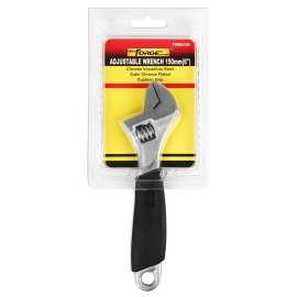 adjustable wrench 6"(150mm), CRV steel with santin chrome plated, insulated grip