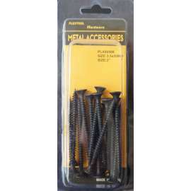Plextool Phillips Drywall Screw 2", 15pcs/PK, 24 PK/Box, Total 360pcs (PLX00598)