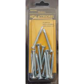 Plextool Self Drilling Phillips Flat Head for Metal Plate/Galvanized Sheet, 5/32 x 1-1/2", 13pcs/PK, 24 PK/Box, Total 312pcs (PLX00732)