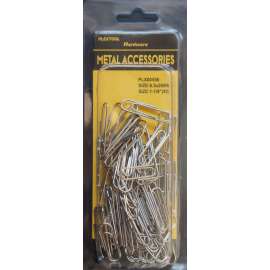Plextool Metal Paper Clips, No. 2, 1", 85pcs/PK, 24 PK/Box, Total 2040pcs
