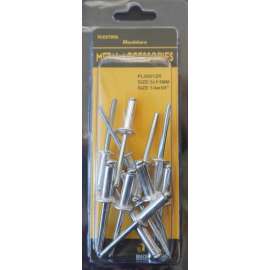 Plextool Rivets, 1/4x5/8", 12pcs/PK, 24 PK/BOX, Total 288pcs (PLX00726)