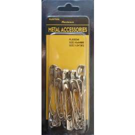 Plextool Safety Pins #3, 1-3/4", 22pcs/PK, 24 PK/Box, Total 528pcs (PLX00544)