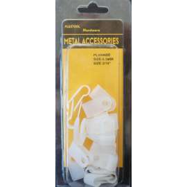 Plextool R-Shape Plastic Wire Fixation Clamp 5.3mm=3/16", 20pcs/PK, 24 PK/Box, Total 480pcs (PLX00696)