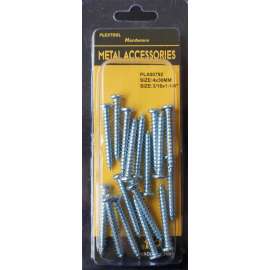 Plextool Pan Head - Combination Screws, 3/16x1-1/4", 17pcs/PK, 24 PK/Box, Total 408pcs (PLX00792)