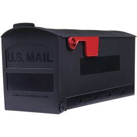Gibraltar Mailboxes Patriot GMB505B01 Rural Mailbox, 1000 cu-in Capacity, Plastic