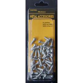 Plextool Pan Head - Phillips Screws, 3/16x1/2", 46pcs/PK, 24 PK/Box, Total 1104pcs (PLX00802)