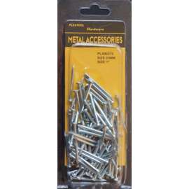 Plextool Steel Nails, Concrete and Brick, 1", 72pcs/PK, 24 PK/BOX, Total 1728pcs (PLX00570)