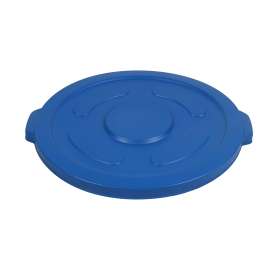 PLASTIC PRINCE Round Trash Can Lid Compatible with 55 Gallon Plastic Prince Container, Blue