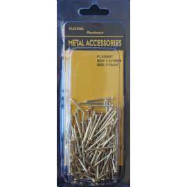 Plextool Round Head Nails 1/16x3/4", 118pcs/PK, 24 PK/BOX, Total 432pcs (PLX00657)
