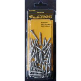 Plextool Pan Head - Phillips Screws, 1/8x3/4", 48pcs/PK, 24 PK/Box, Total 1152pcs (PLX00801)