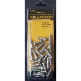 Plextool Pan Head - Phillips Screws, 1/4x5/8", 23pcs/PK, 24 PK/Box, Total 552pcs (PLX00806)