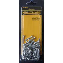 Plextool Pan Head - Phillips Screws, 1/8x5/8", 57pcs/PK, 24 PK/Box, Total 1368pcs (PLX00800)