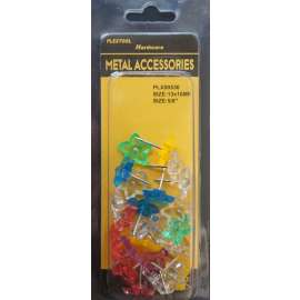 Plextool Push Pins Star Shape 5/8", 25pcs/PK, 24 PK/Box, Total 600pcs (PLX00530)