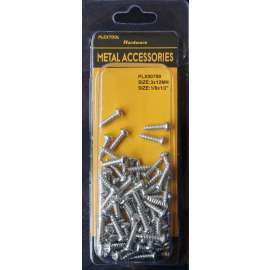 Plextool Pan Head - Phillips Screws, 1/8x1/2", 69pcs/PK, 24 PK/Box, Total 1656pcs (PLX00799)