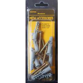 Plextool Drywall Anchor and Screw Set, 1.25", 20pcs - 24 per Box (PLX00776)