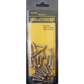 Plextool Pan Head Stainless Steel Screws 3/16x5/8", 22pcs - 24 per Box (PLX00614)