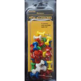 Plextool I-Shape Push Pins 7/8", 35pcs/PK, 24 PK/Box, Total 840pcs (PLX00527)