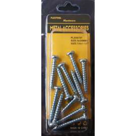Plextool Pan Head - Combination Screws, 1/4x1-1/4", 11pcs/PK, 24 PK/Box, Total 264pcs (PLX00797)